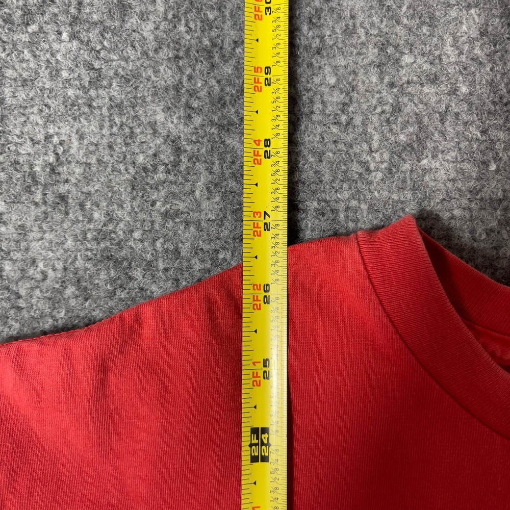Quiksilver Graphic T-Shirt Mens Large Red Short Sleeve Surf Logo Tee - Picture 4 of 7
